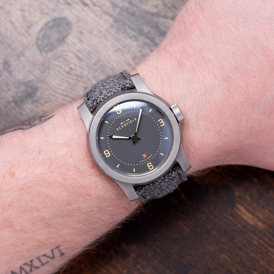 2017 Schofield Beater 1 Early Grey Enamel Dial Automatic 44mm