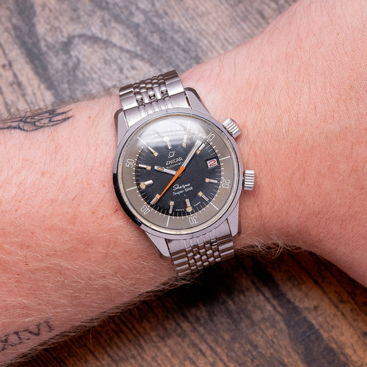 1960s Enicar Sherpa Super-Dive 39mm Automatic 144-35-02