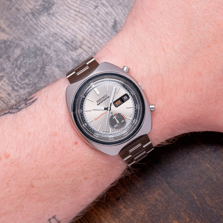 1971 Seiko 5 Sports SpeedTimer Chronograph 41mm 6139-7020