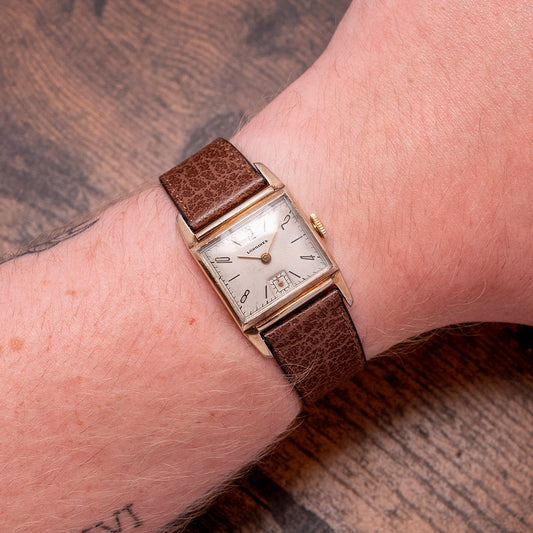 1943 Longines Art-Deco Gold Filled Manually Wound 25x37mm