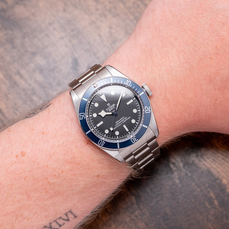 2020 Tudor Heritage Black Bay Blue Bezel 41mm Stickered 79230B