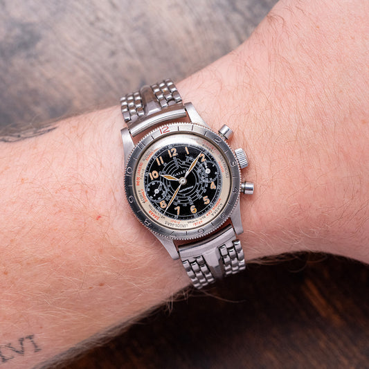 1940s Gallet Flying Officer MK1 'Truman' Black Dial 34mm