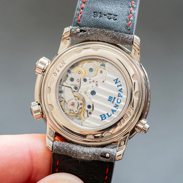 2000s Blancpain Léman Réveil GMT 18ct White Gold 40mm - vault
