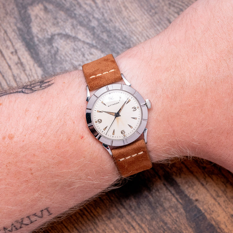 1950s Wittnauer Dress Watch Fancy Case 2605 32mm