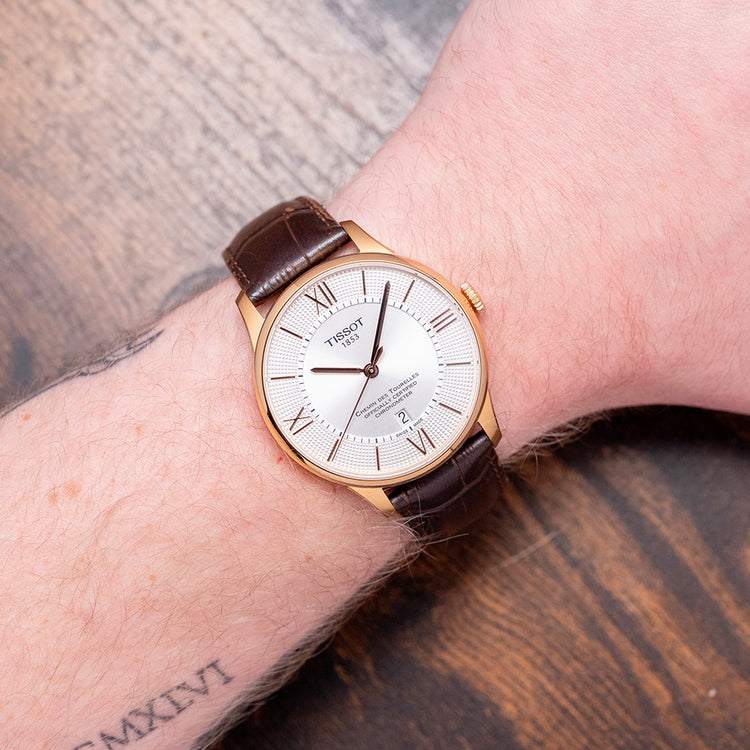 2020s Tissot Chemin Des Tourelles Chronometer Gold Plated 42mm