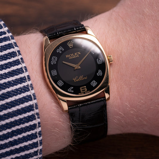 2005 Rolex Cellini Danaos Manual 18ct Gold Box & Papers