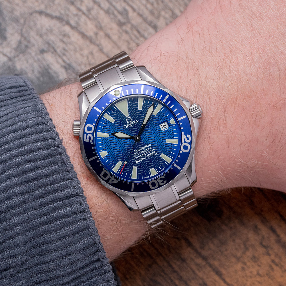 2014 Omega Seamaster 300M Automatic Electric Blue 41mm 2255.80