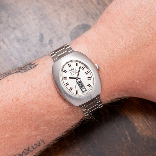 1970s Royce Time King Automatic on Bracelet 37mm