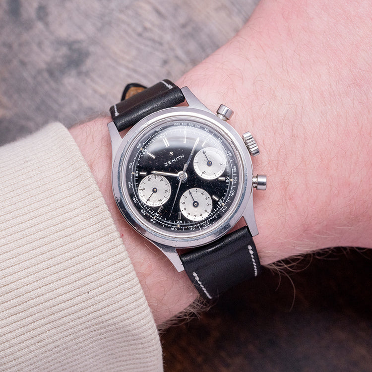 1960s Zenith Black Chronograph Cal. 146 HP 38mm AH2711