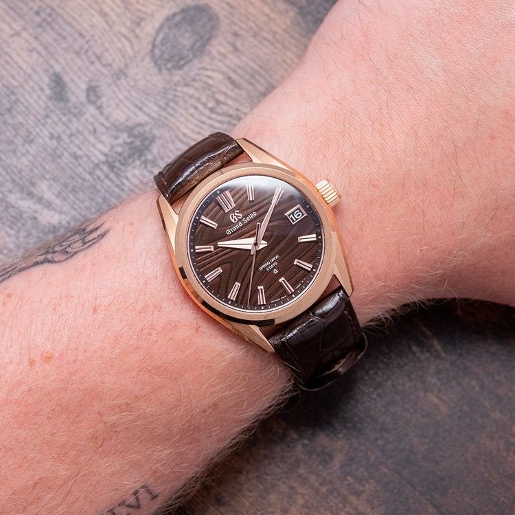 2022 Grand Seiko 18ct Rose Gold 'Tree-Rings' SLGA008J 40mm Limited