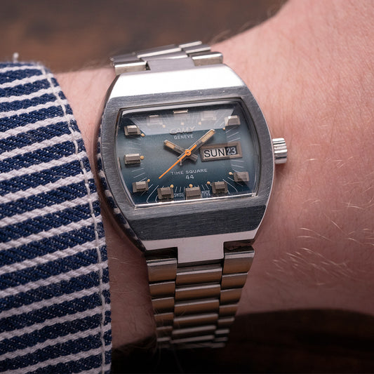 1970s CAMY Geneve Time Square 44 Automatic ETA 2789