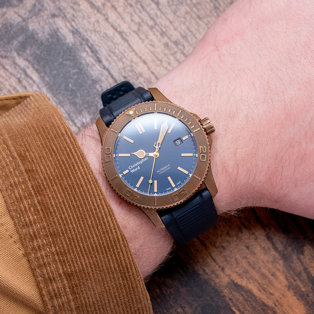 2018 Christopher Ward C60 Trident Pro 600 Bronze 43mm