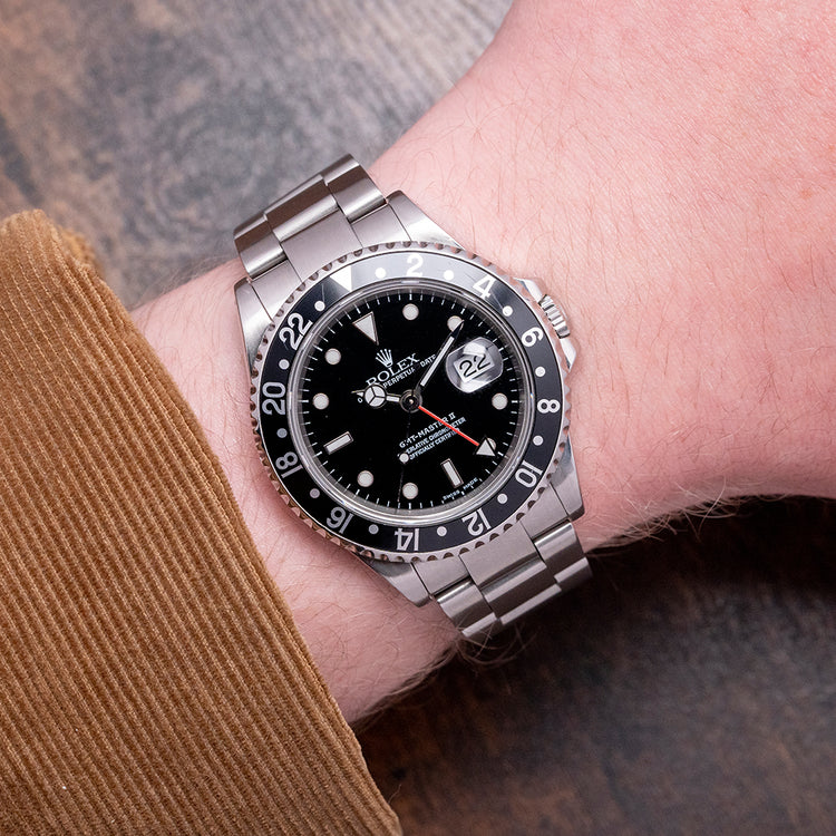 2000 Rolex GMT-Master II Black Bezel 40mm 16710
