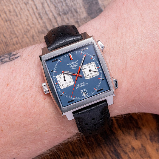 2016 TAG Heuer Monaco Blue Cal. 11 "Steve McQueen" 39mm CAW211P