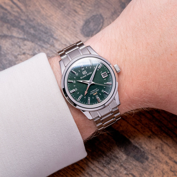 2022 Grand Seiko Hi-Beat GMT Green Shunbun 39.5mm SBGJ251G