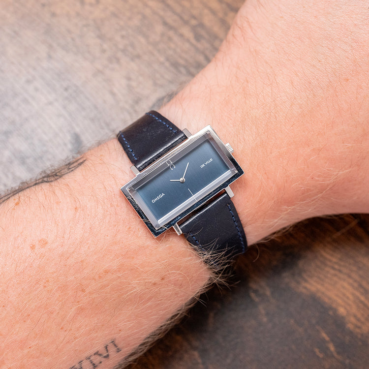 1972 Omega DeVille "Andrew Grima" Blue Dial Manual 511.0383