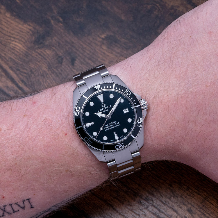 2023 Certina DS Action Diver Automatic Black 38mm