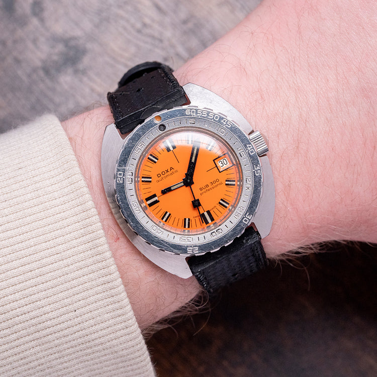 1967 Doxa 'SUB 300 No-T' Professional Orange 'Thin-Case'