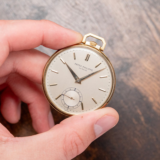 1952 Patek Philippe 18ct Yellow Gold Pocket Watch Reference 600