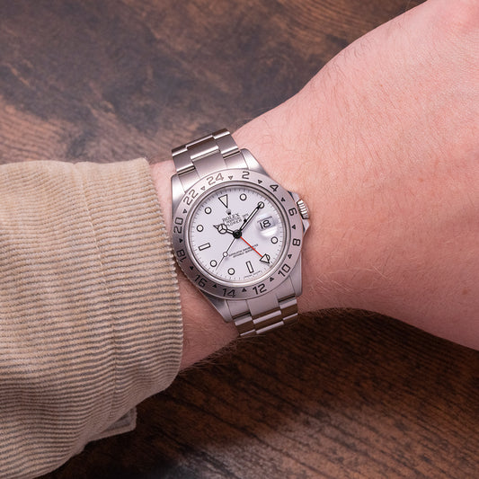 2004 Rolex Explorer II "Polar" White 16570 SEL Full Set