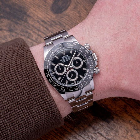 Partially-Stickered 2023 Rolex Daytona Black Dial Discontinued 116500LN [ON HOLD]