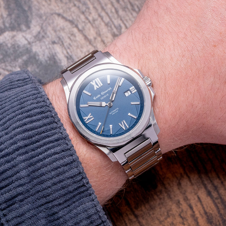 2020 Emile Chouriet Ice Cliff 40mm Blue Automatic