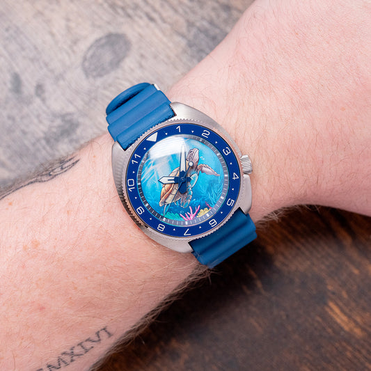 2025 Islander Automatic Blue 'Turtle' Dive Watch 43mm #ISL-301