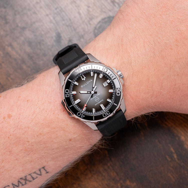 2026 Bulova Marine Star Black Automatic 41mm 98B465