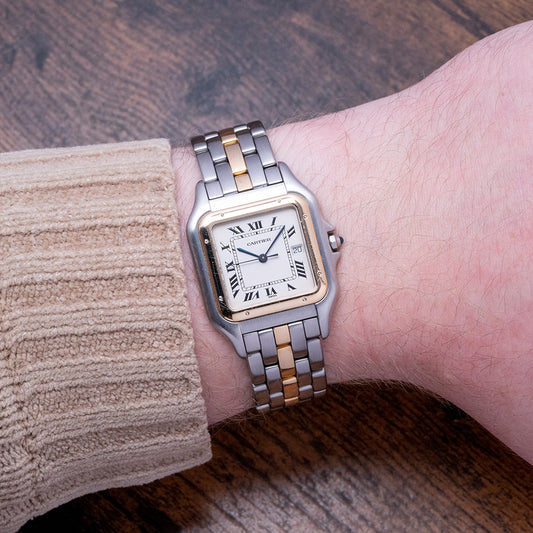 1990s Cartier Panthère Jumbo Steel & Gold 29.5mm 187957