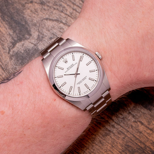 2020 Rolex Oyster Perpetual 39mm White Dial 114300 [ON HOLD]