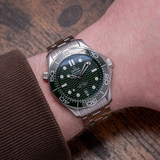 2023 Omega Seamaster 300M Green Bracelet 210.30.42.20.01.001