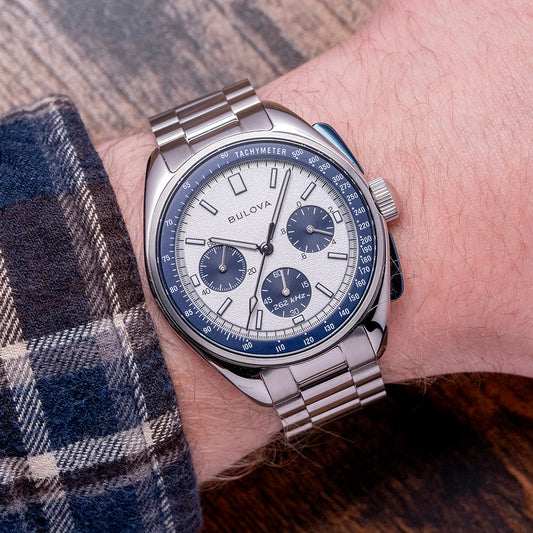 2023 Bulova Archive Lunar Pilot Chronograph Blue 43.5mm 98K112