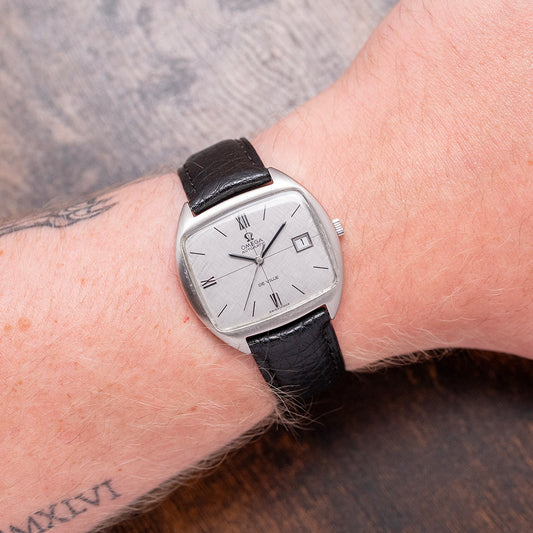 1969 Omega De Ville Automatic Linen Dial 162.047 "TV" 36.5mm