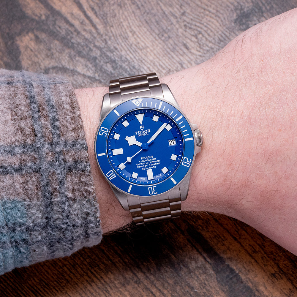 Tudor pelagos blue on sale titanium