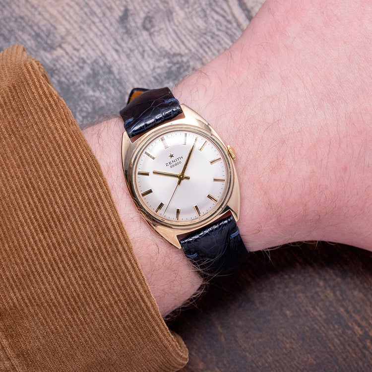 1973 Zenith 28,800 9ct Gold 33mm Presentation Watch