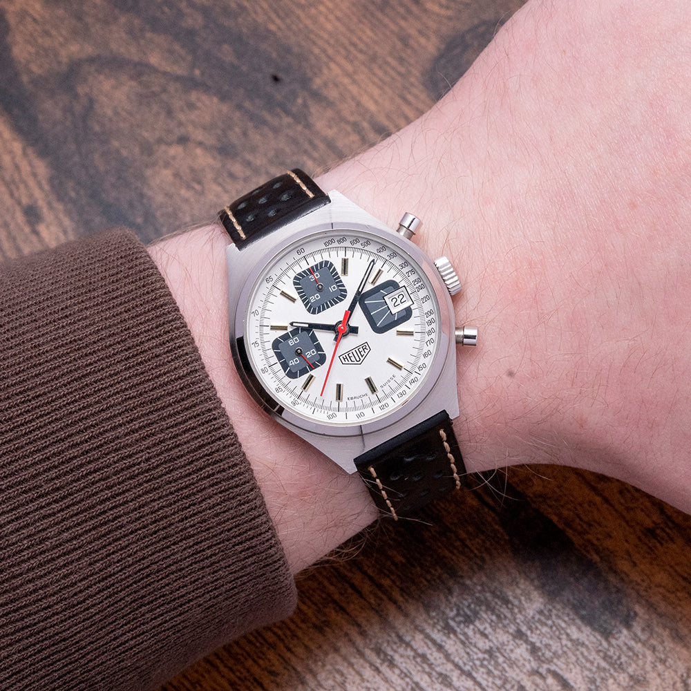 1970s Heuer Chronograph Incabloc 1611 Valjoux 7765