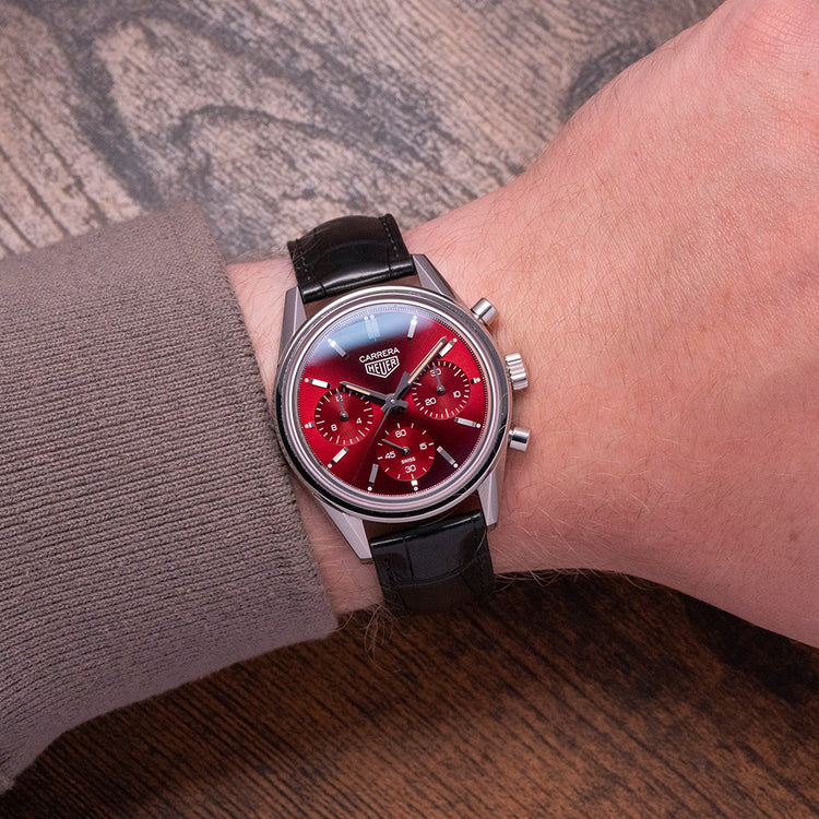 2022 TAG Heuer Carrera Red Dial Cal. 02 39mm Limited Ed.
