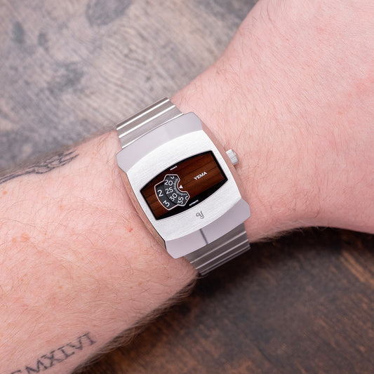 2021 YEMA Digital 'Digidisc' Brown Dial Automatic 36mm