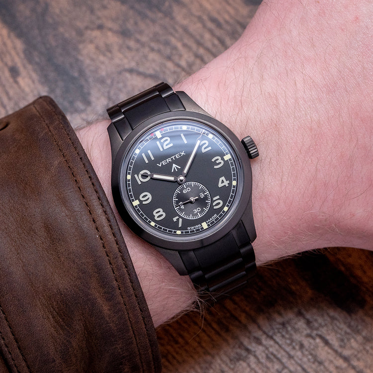 2023 Vertex M100 Black Automatic on Bracelet M100AC