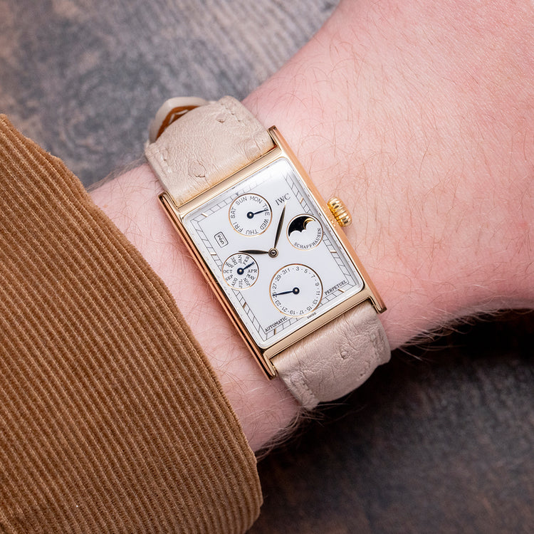 1990s IWC Novecento Perpetual Calendar Automatic 18ct Gold 3545