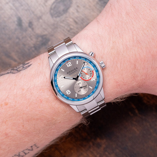 2025 Nomos Club Sport Neomatik Worldtimer Silver 40mm 791