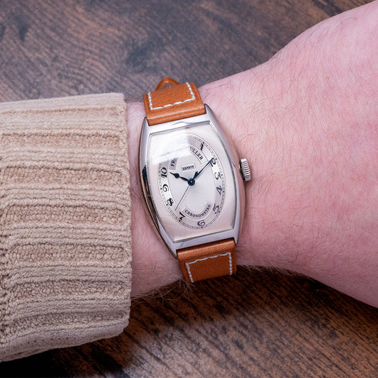 1990s Franck Muller Cintré Curvex Chronometro 5850 White Gold