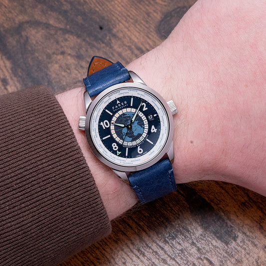 2022 Farer Roché World Timer Blue Automatic 39mm