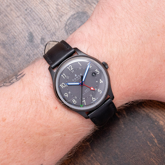 2018 Farer Ponting Black GMT Limited Edition 39.5mm