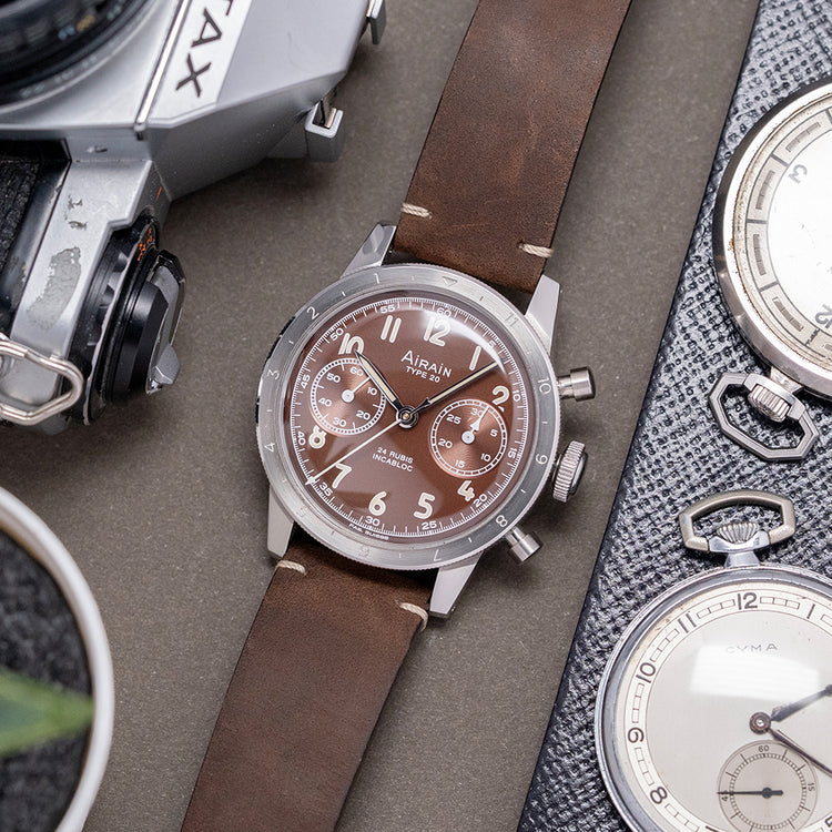 2022 Airain Type 20 Brown Chronograph Limited Edition 39.5mm