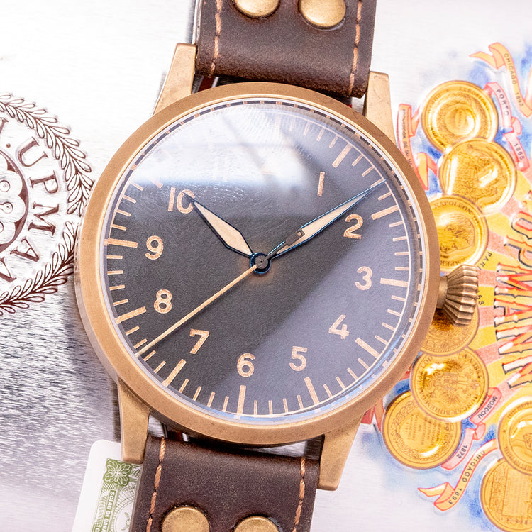 2018 Laco Westerland Bronze 45mm Manually Wound