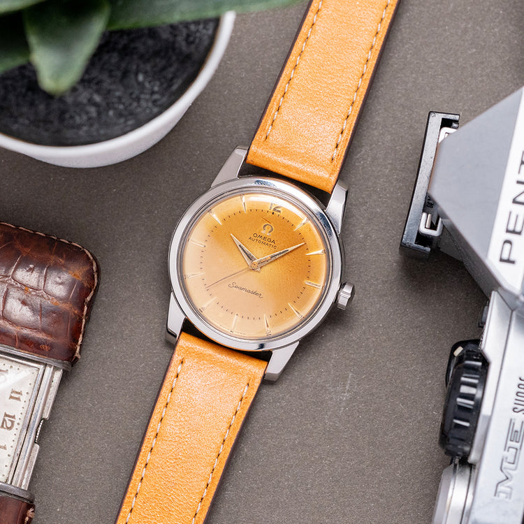 1956 Omega Seamaster Automatic 34mm Patina Dial 2846