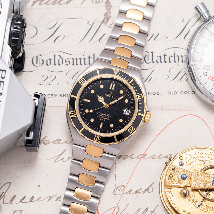 1985 Omega Seamaster 200 Pre-Bond Steel & Gold 39mm 366.1041