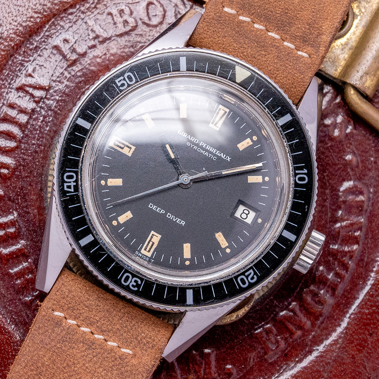 1960s Girard Perregaux Gyromatic Deep Diver 8867 V 39mm