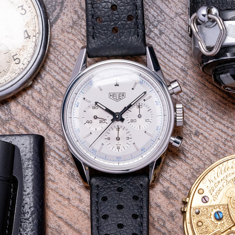 1997 TAG Heuer Carrera Re-Edition 36mm White CS3110 Box & Papers